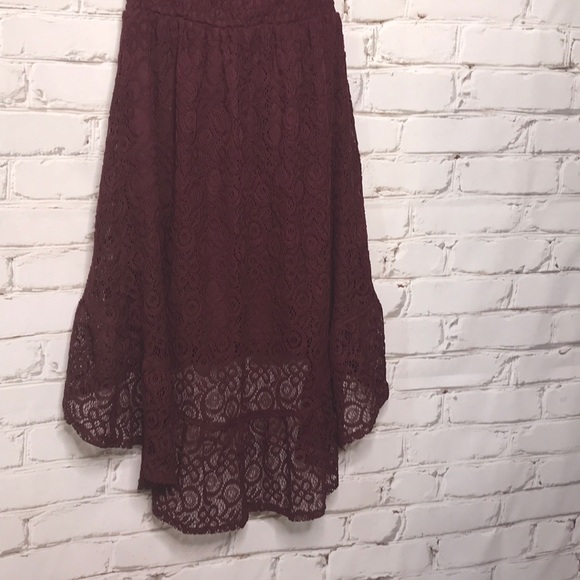 Dynamite High Low Lace Strapless Dress - Picture 6 of 6